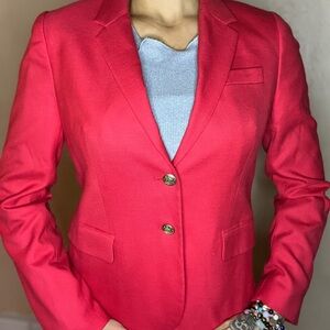 J. Crew Vibrant Red Blazer